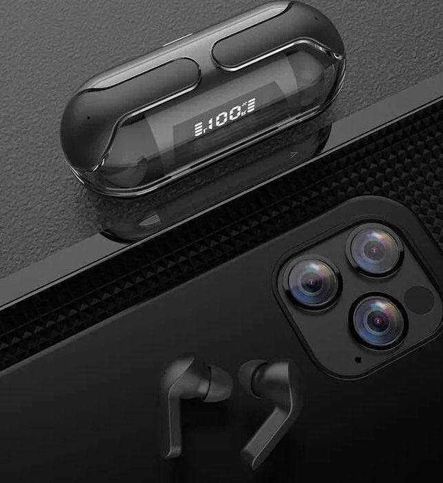 سماعات أذن لاسلكية كريستال - شفاف إير 33