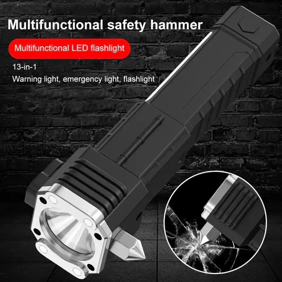 Multifunctional 8 in 1 Portable Bright Torch