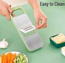 5 in 1 Vegetable Cutter and Slicer – Multifunctional Stainless Steel Slicer for Quick & Easy Food