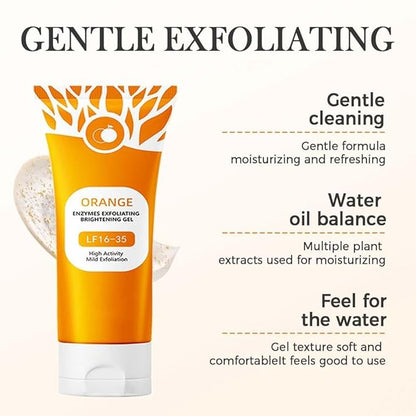 Orange Enzymes Exfoliating Brightening Gel - Scrub Face Body Brightening - LF16-35