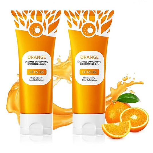 Orange Enzymes Exfoliating Brightening Gel - Scrub Face Body Brightening - LF16-35