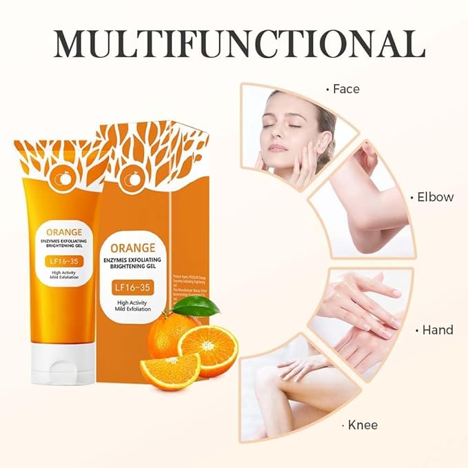 Orange Enzymes Exfoliating Brightening Gel - Scrub Face Body Brightening - LF16-35