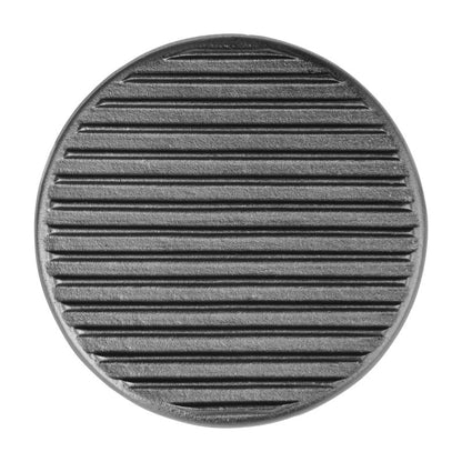 Fissman Round Grill Press With Bakelite Knob  Cast Iron Black 24cm