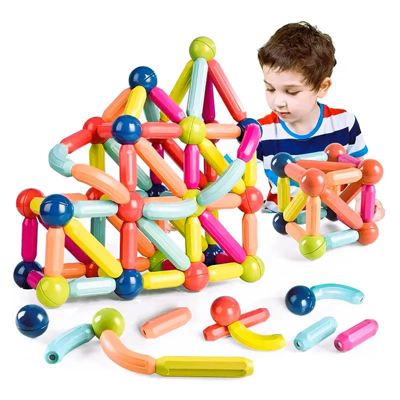 DIY Magnetic Building Blocks For Kids- Learning Educational Toy