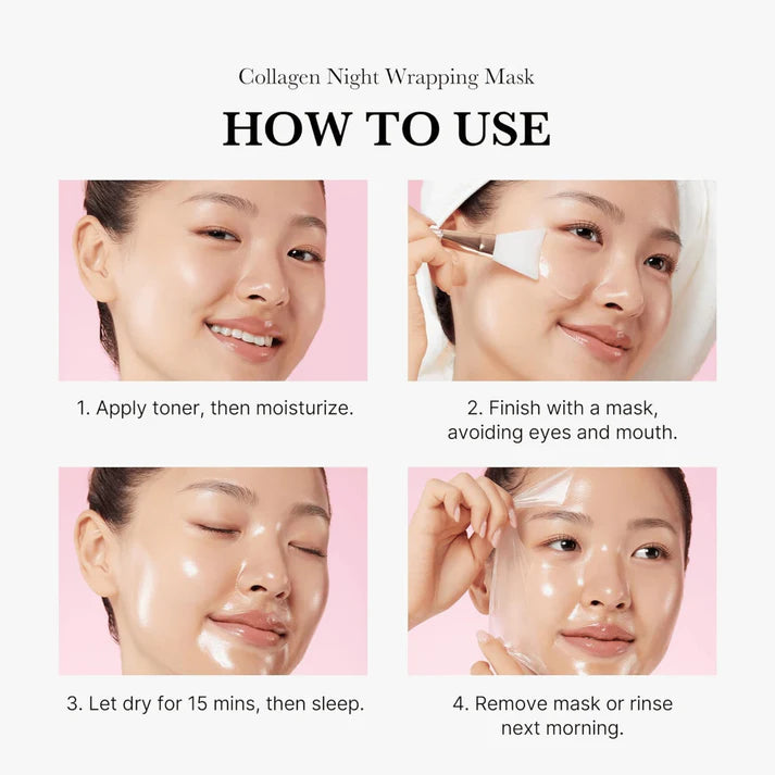 Medicube Collagen Night Wrapping Mask – Glass skin Mask – 100%Authentic Korean Skincare in Pakistan